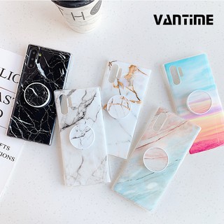 For Samsung Galaxy Note 10 Note10+ Plus Ultra Thin Soft TPU Marble Pattern Stand Case Protective Cover