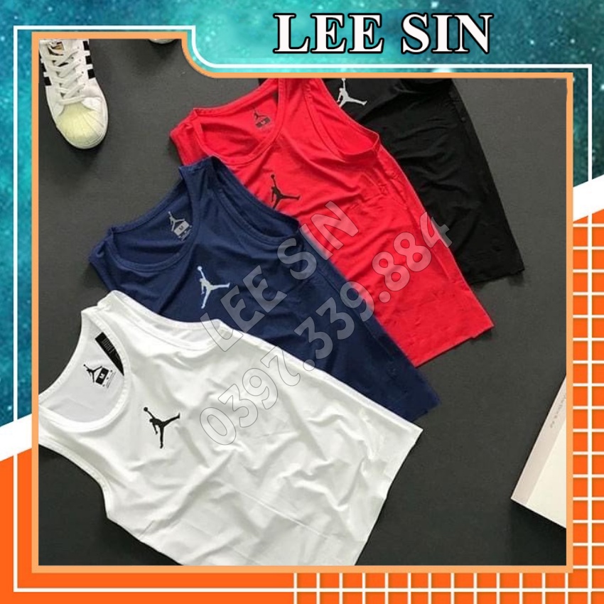 Áo ba lỗ nam hình bóng chày tập gym, áo tanktop thun lạnh mặc nhà đi chơi thể thao thoải mái vận động | LeeSin