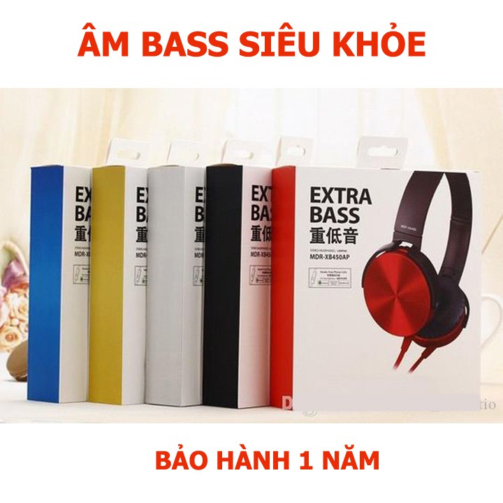 TAI NGHE XB 450 AP EXTRA BASS, ÂM THANH SỐNG ĐỘNG, THIẾT KẾ CHUẨN PHONG CÁCH