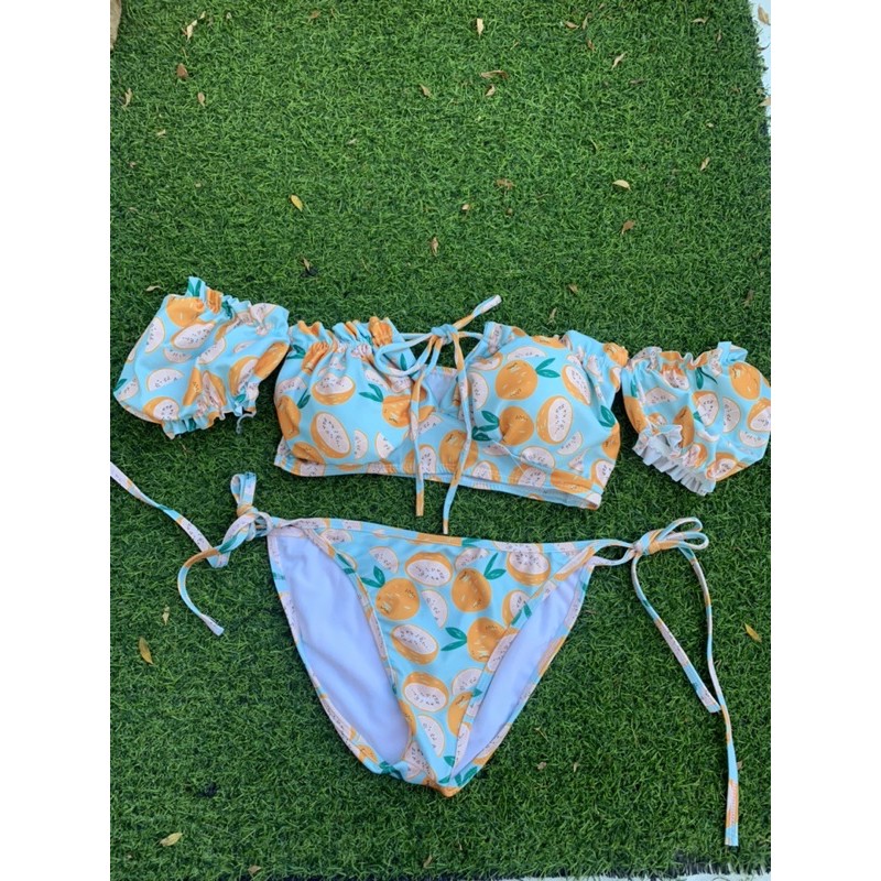 BIKINI 2 mảnh Tay bồng quần chíp sexy đi biển đi bơi bikini hiền hồ quảng châu có sẵn chất lượng Jami - MM13