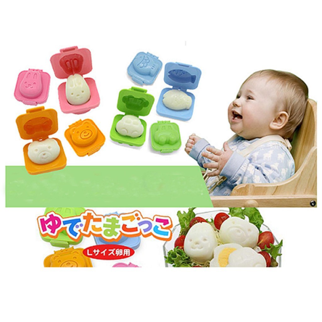 [ Gía siêu rẻ ] Bộ 6 Khuôn Cơm, Ép Bánh Hình Thú ALS
