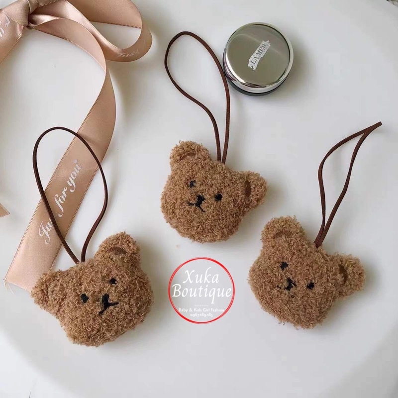 Name Tag Gấu Treo Cặp Cho Bé / Móc Treo Túi Đi Học Cho Bé 🧸