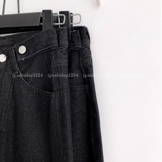 Quần Ống Rộng Suông Nữ Lưng Cao Vải Jeans Mã 5200 + 3200  (ẢNH THẬT) - Nabishop1234