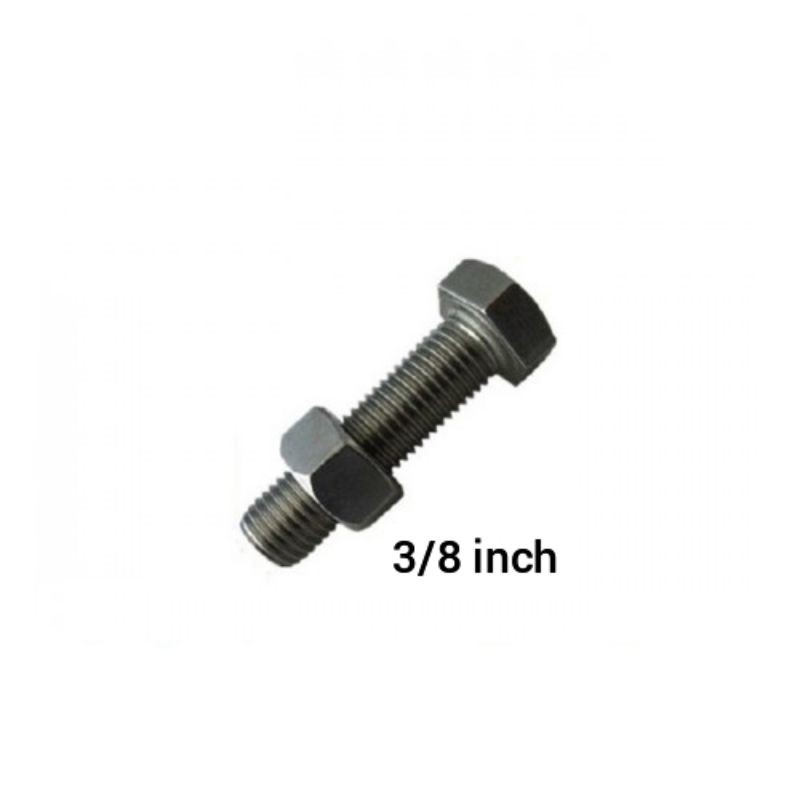 Bu Lông Và Đai Ốc Màu Đen Đường Kính 3 / 8 Inch