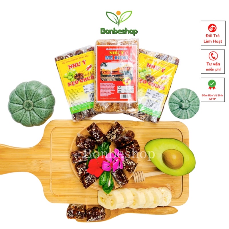 1 Gói 240gr Kẹo Chuối Dẻo Tươi, Thơm Ngon, Chuẩn Vị