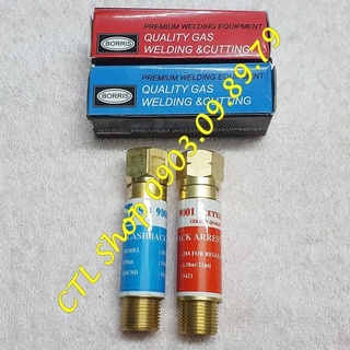 ( Ren 17mm ) 288 Bộ Van Chống Cháy Ngược Oxy và Gas Gắn Cho Đồng Hồ