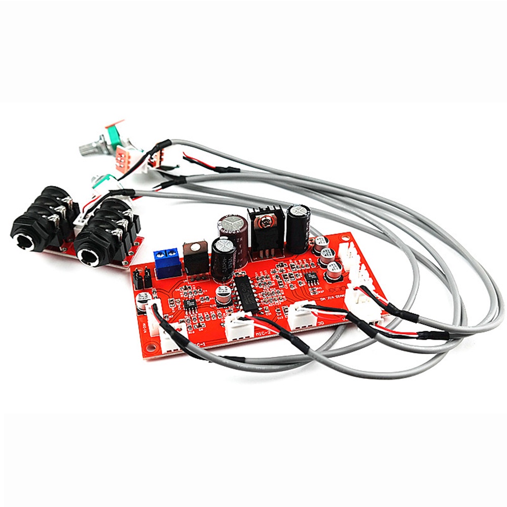 Bảng mạch khuếch đại âm thanh PCBFUN M65831 PT2399 với hiệu ứng Op Amp Super NE5532 chuyên dụng