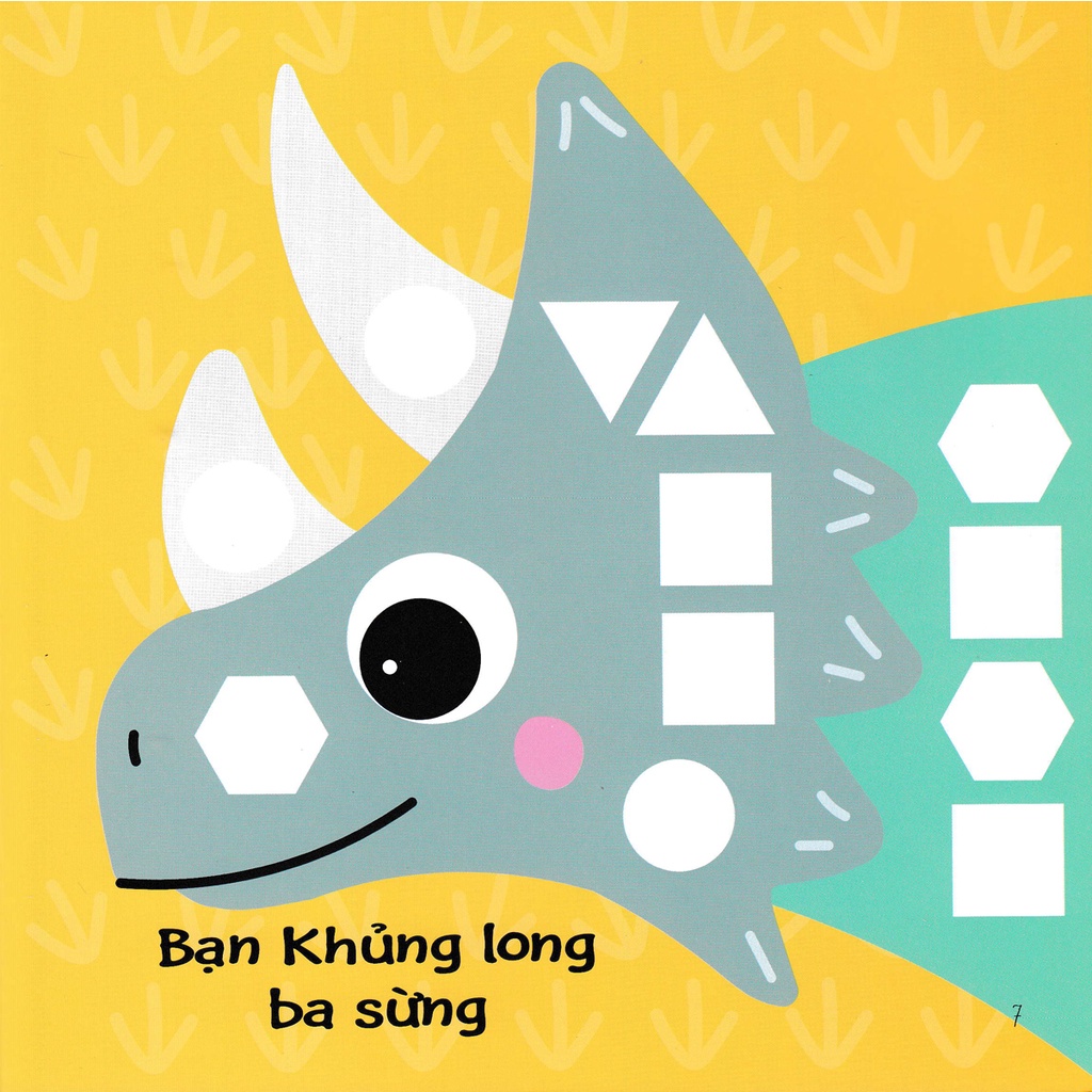 Sách - Hình Dán Ngộ Nghĩnh Phát Triển Khả Năng Quan Sát - Khủng Long - DTI