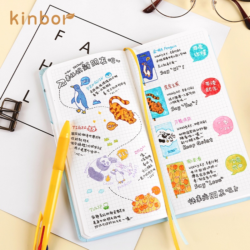 Sổ Tay Ghi Chú Bề Mặt Cứng In Họa Tiết Kinbor Agenda 2022
