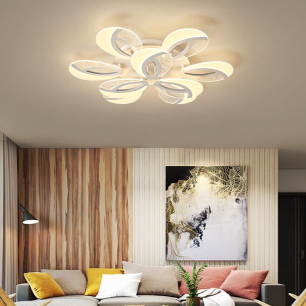 Đèn trần MONSKY MATEL hiện đại trang trí nội thất sang trọng với 3 chế độ ánh sáng - kèm điều khiển từ xa - (150).