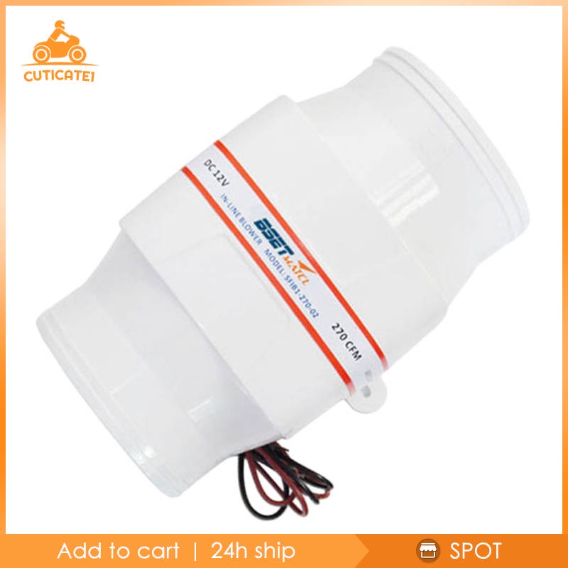 Quạt thông gió điện tử DC 12V 4"270CFM cho tàu thuyền
 | BigBuy360 - bigbuy360.vn