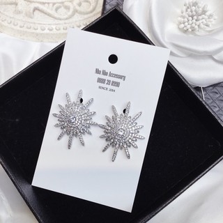 [Chuôi S925] Khuyên Tai Hình Chớp Tròn Đi Tiệc NHÀ NHỎ 1523