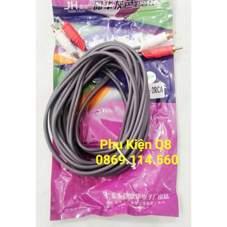 Dây AV JH - 4 đầu bộng sen trắng/đỏ 5m