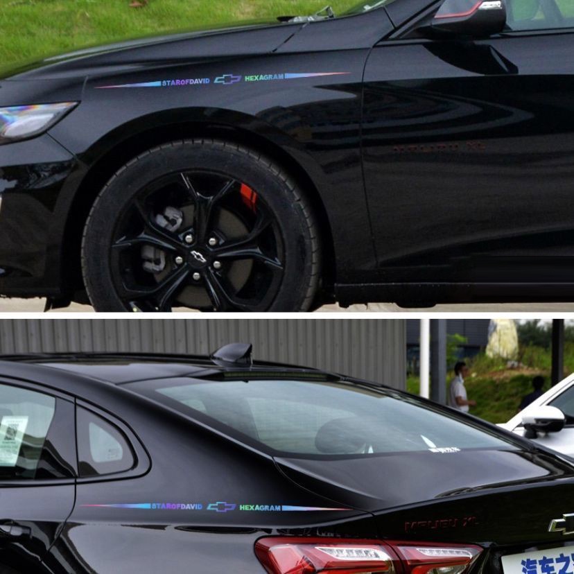 Miếng Dán logo Phản Quang 65cm Nhiều Màu Sắc Chống Trầy Trang Trí Cửa Xe Hơi