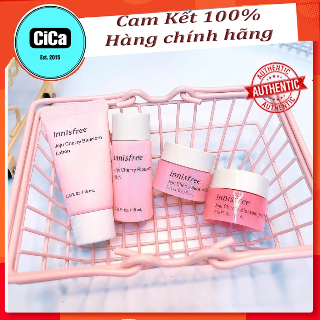 Bộ Dưỡng da Innisfree Jeju Cherry Blossom Innisfree Anh đào 4 món | BigBuy360 - bigbuy360.vn