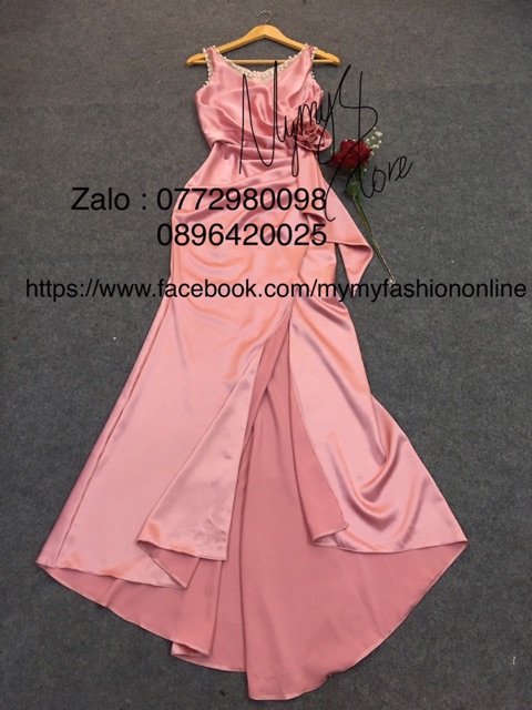 [Mã FATHANG5 giảm 10K đơn 50K] KÈM ẢNH/VIDEO THẬT - Đầm Maxi body dạ hội xẻ đùi kết hoa eo SANG CHẢNH - MS20Y | BigBuy360 - bigbuy360.vn