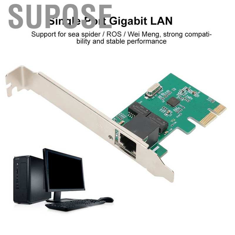 Card Mạng Supose Rtl8111E 1000mbps Pci-E X1 Gigabit Ethernet Lan