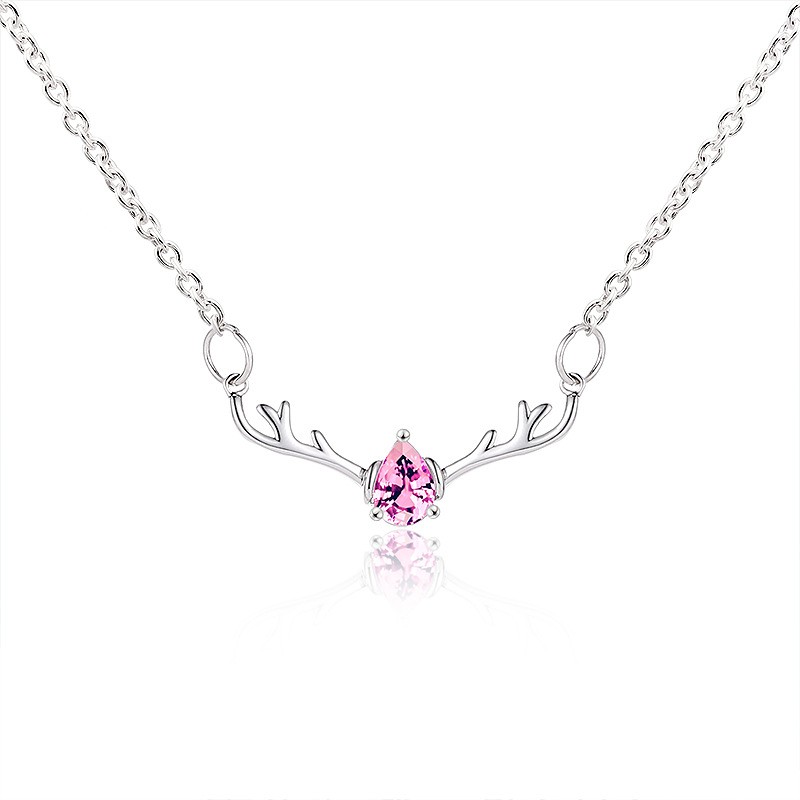 Vòng cổ chuỗi hợp kim mặt hình sừng hươu thời trang đẹp mắt cho nữ