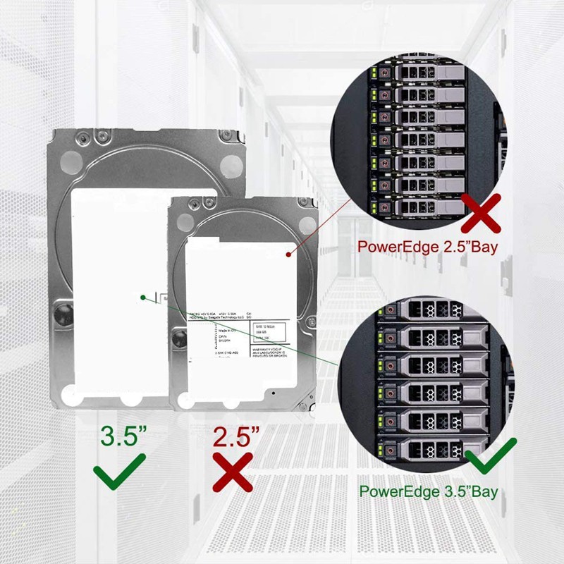 Bộ 2 Khay Ổ Cứng 3.5 Inch F238F Sas Sata Satau Cho Dell Poweredge R310 R320 R410 R415 | BigBuy360 - bigbuy360.vn