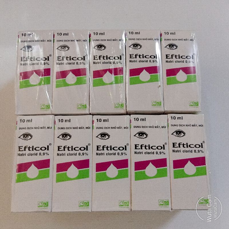 Effticol combo 10 chai  nhỏ mắt ,mũi.