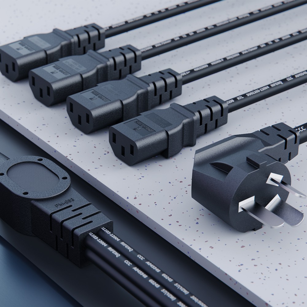 Dây nguồn điện AC chia 3 - 4 - 5 đầu siêu chịu tải 3000W / 220V