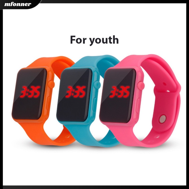 Đồng Hồ Điện Tử Dây Silicone Cho Bé Trai Và Gái
