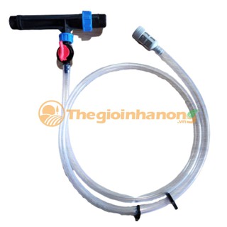 Bộ châm phân kèm ống hút phân và van chỉnh lưu lượng - VENTURI - phi 34mm - FICOCO
