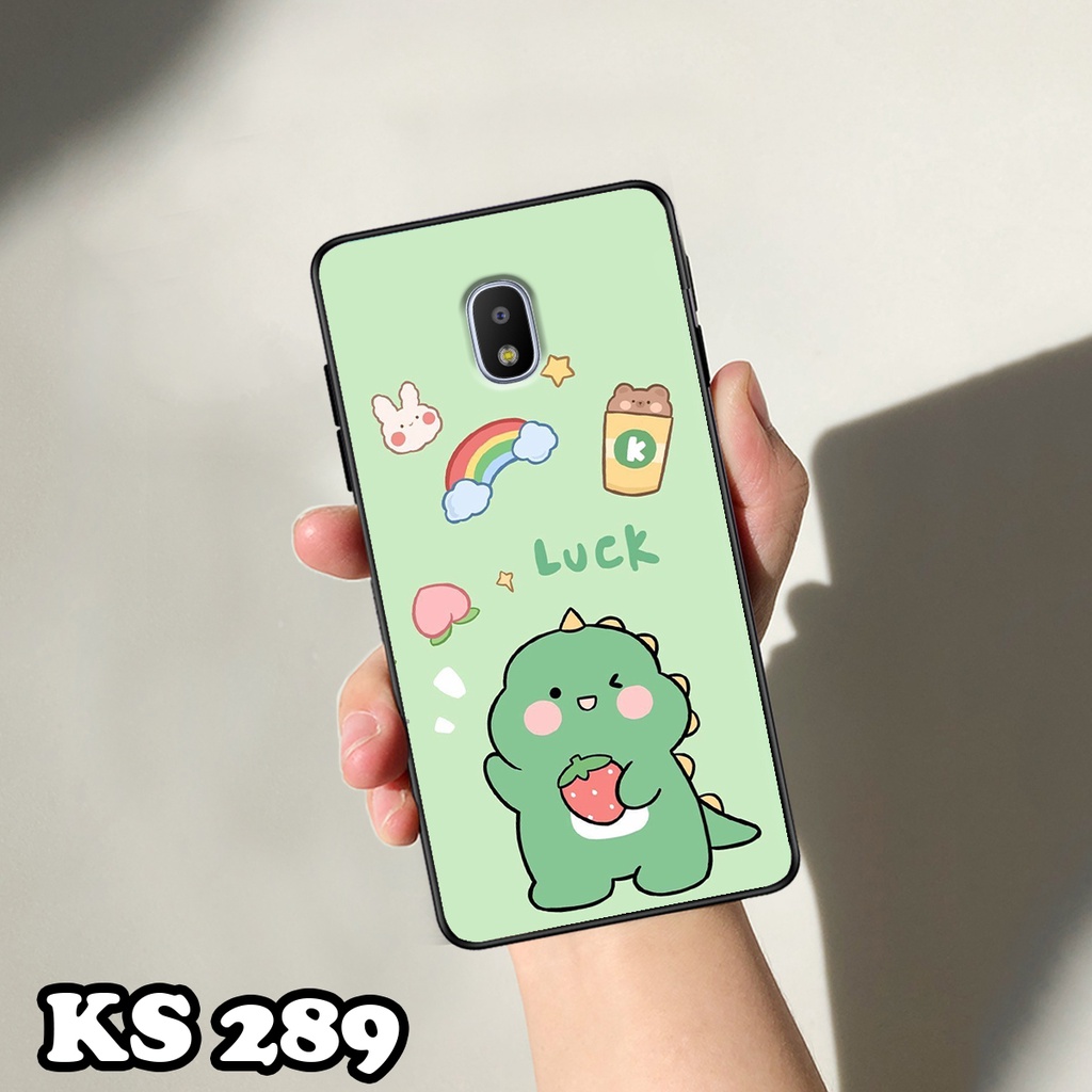 Ốp lưng Samsung J5 Prime - J5 Pro - J5 2015 - J5 2016 - Ốp Samsung in hình khủng long DinoCute - Lưng nhám viền TPU