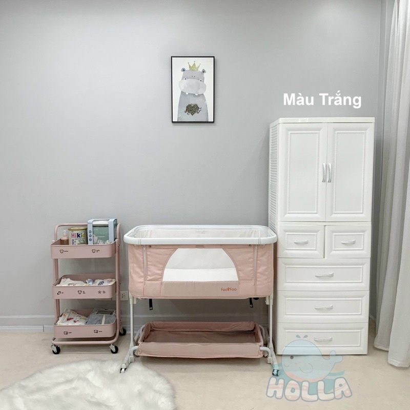 Tủ nhựa HOLLA 5 tầng cho bé, Tủ quần áo cho bé HOLLA