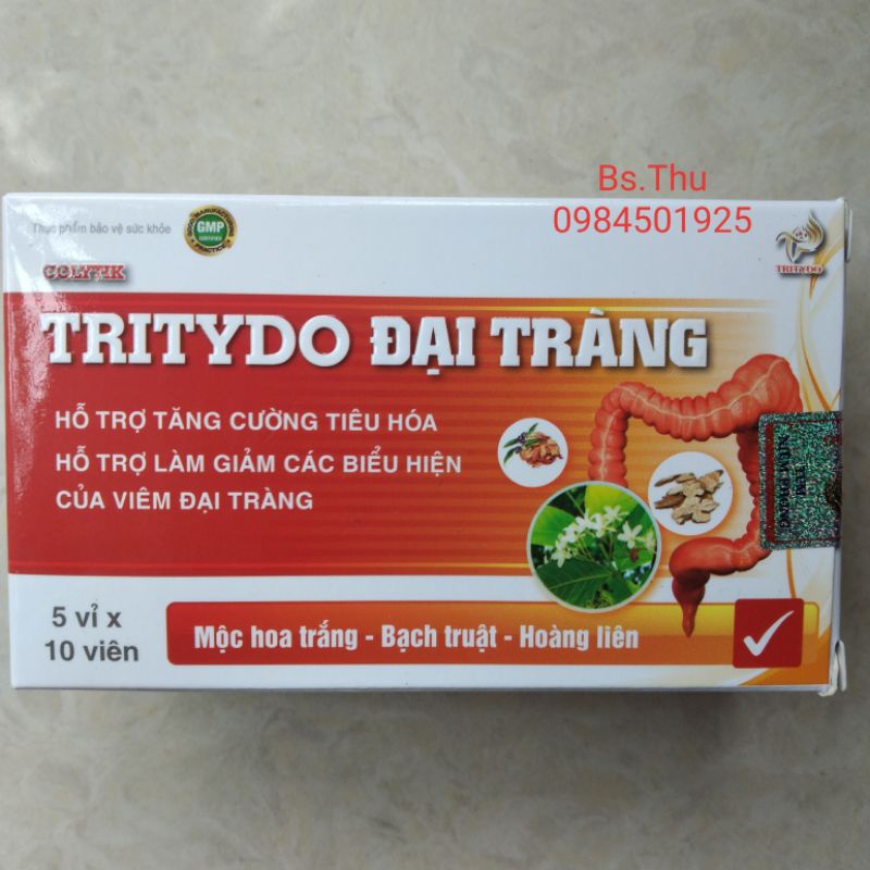 TRITYDO ĐẠI TRÀNG hỗ trợ tăng cường tiêu hóa hộp 50 viên