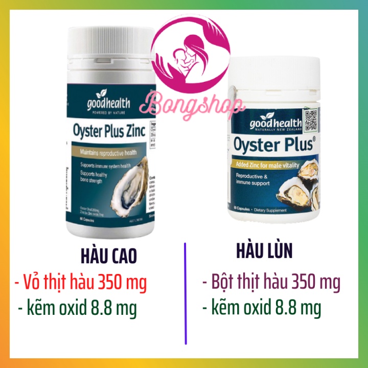 [HÀNG CHÍNH HÃNG] Tinh chất hàu biển Oyster Plus ZinC Goodhealth 60 viên - viên hàu úc Oyster Plus