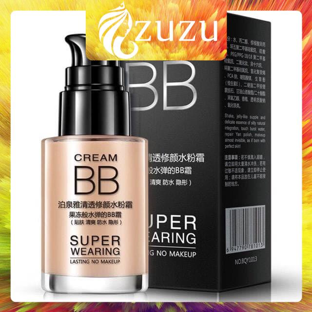 Kem Nền BB Cream Super Wearing Bioaqua che khuyết điểm siêu mỏng nhẹ Zuzu cosmetic ZUZU