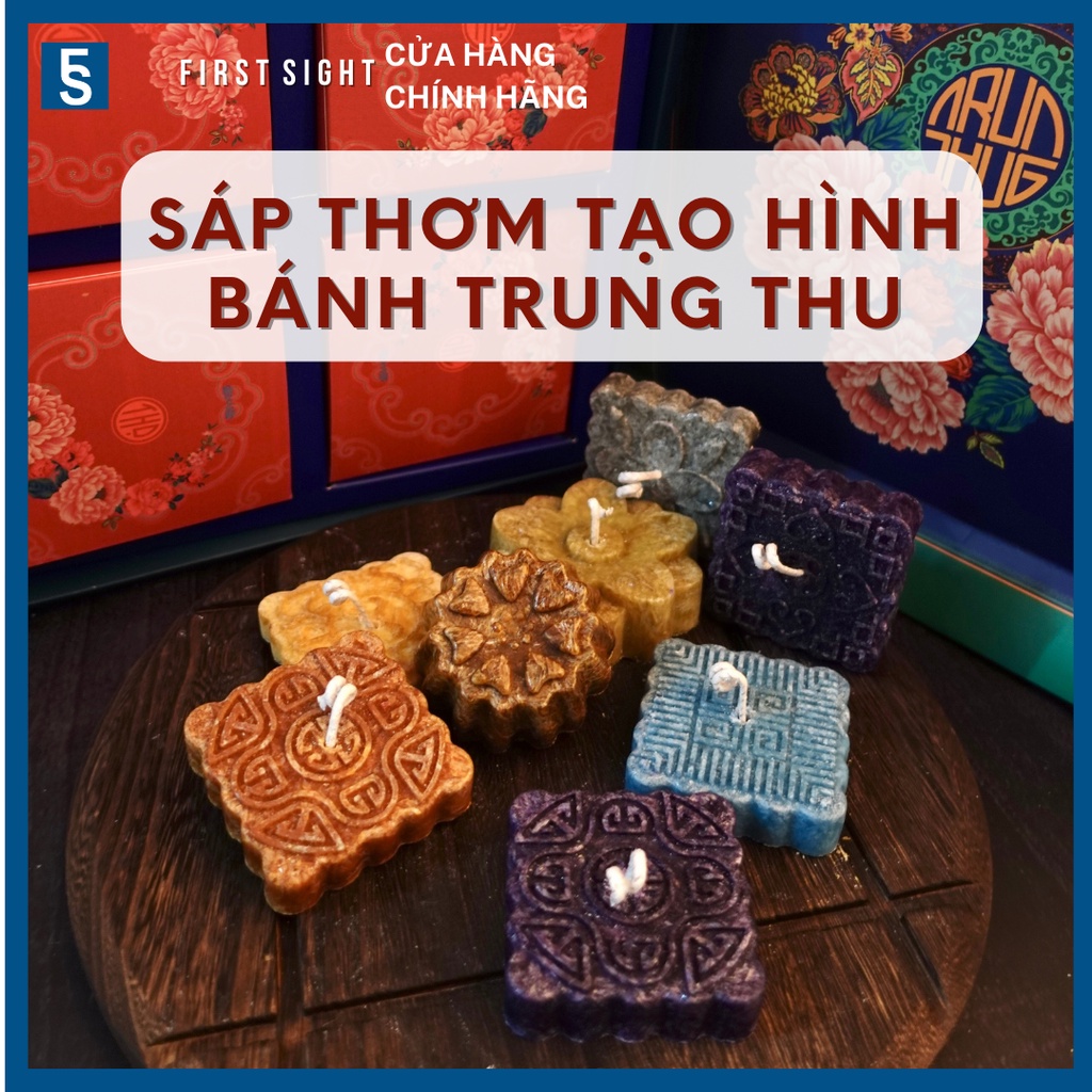Sáp Thơm Trang Trí Hình Dạng Bánh Trung Thu FIRST SIGHT Trang Trí, Làm Thơm Phòng\