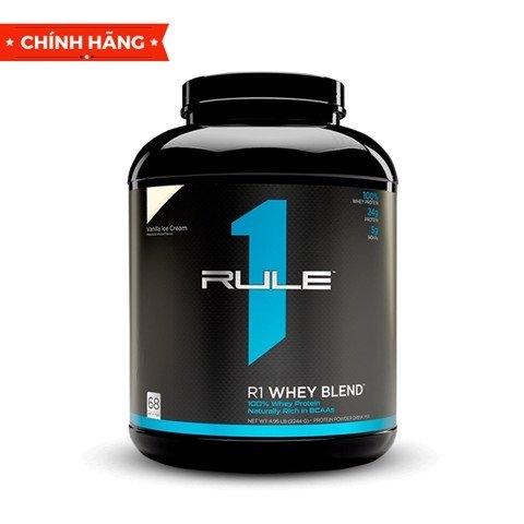Sữa tăng cơ Rule1 Whey Blend 5 Lbs - 68 Servings nhập khẩu Mỹ - Gymstore ngăn dị hóa cơ bắp