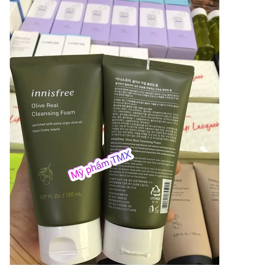 SỮA RỬA MẶT INNISFREE OLIVE REAL CLEANSING FOAM