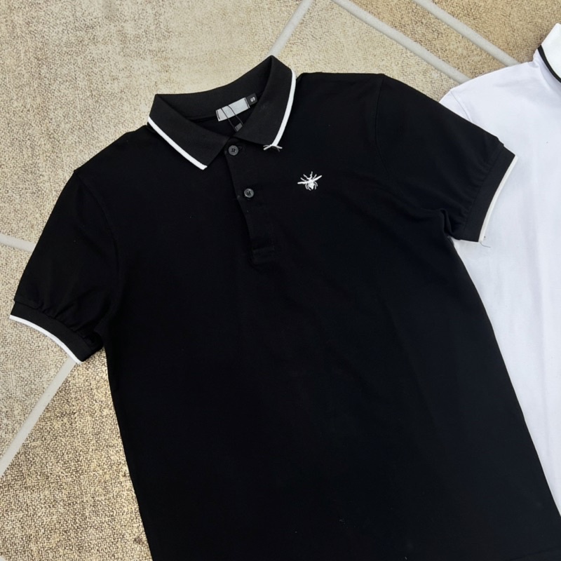 Áo Polo  nam cổ bẻ thêu ong trước ngực - Polo Dio.r Ong thêu siêu nét