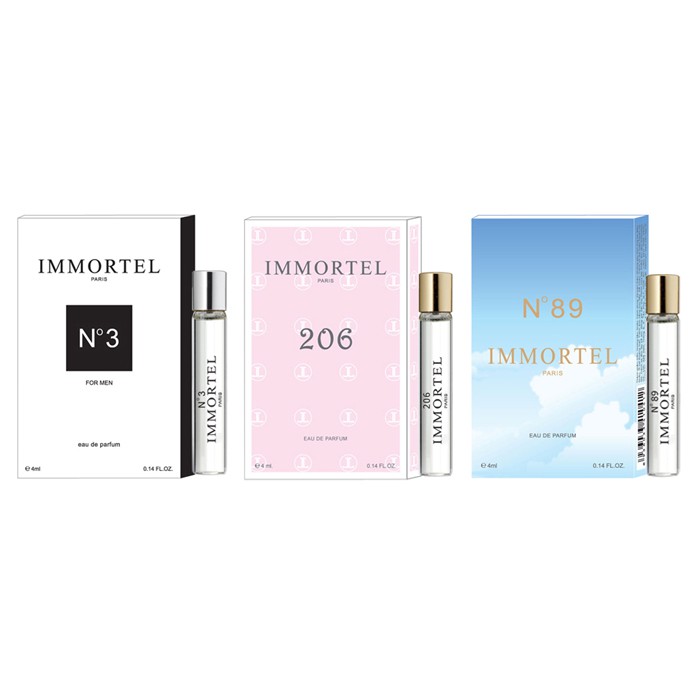 Hộp Nước Hoa Mini  IMMORTEL PARIS 4ML