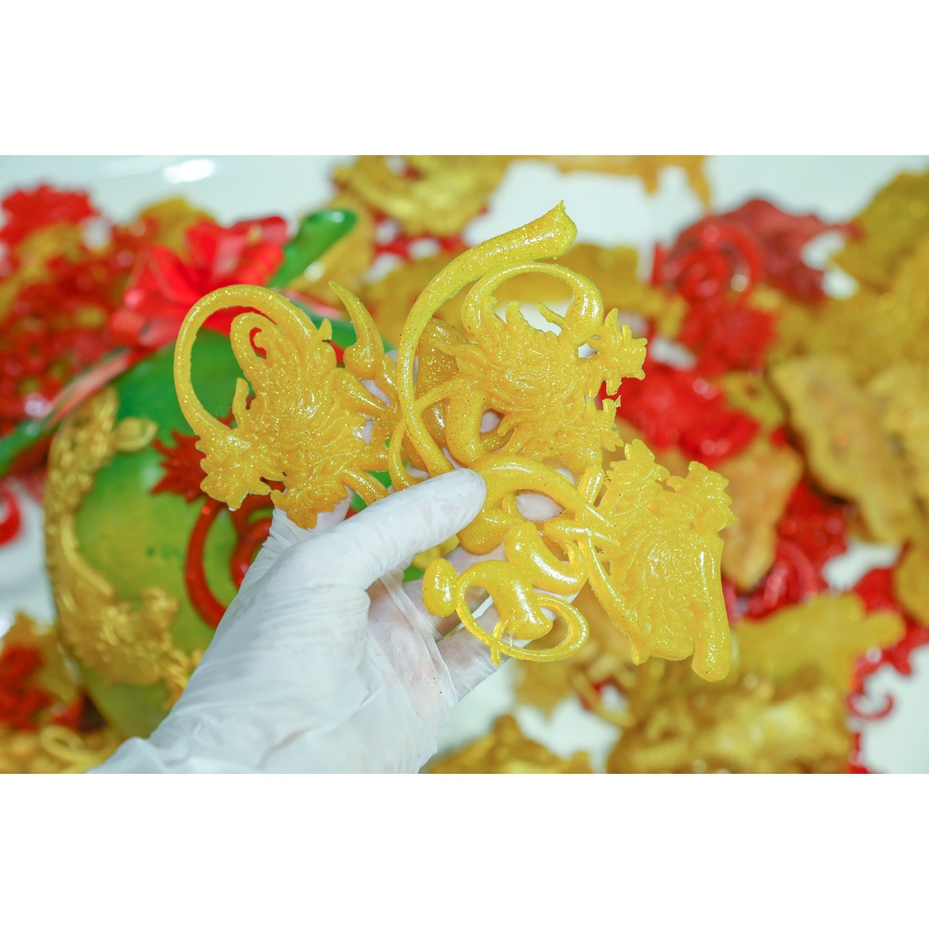 Chữ nổi thư pháp 3D-COMBO PHÚC, LỘC, THỌ[COMBOTrang trí dưa, dừa bưởi thư pháp ngày tết]ThanghaCalligraphy | BigBuy360 - bigbuy360.vn