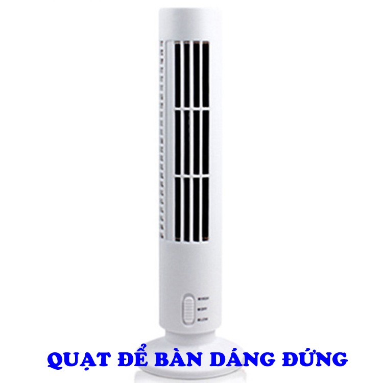 Quạt Để Bàn Dáng Đứng Để Bàn Mini Sạc USB, Kết Hợp Đèn Led Để Phòng Ngủ