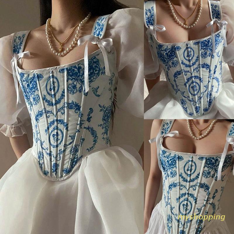 Áo Thun Ôm Eo Không Tay In Họa Tiết Hoa Thanh Lịch Dành Cho Nữ