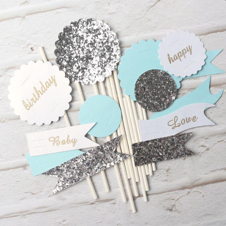 Set que HPBD Baby Love xanh