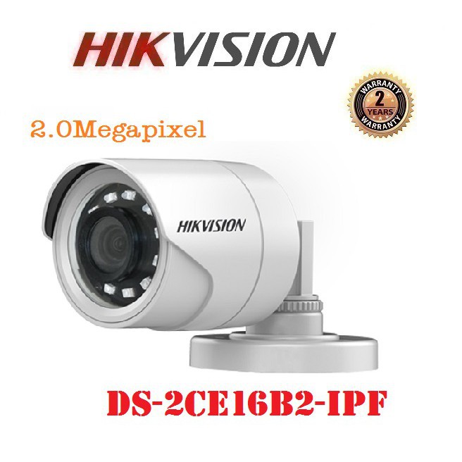 Trọn Bộ 4 mắt Camera giám sát 2.0MP Chính hãng HIKVISION - Kèm ổ cứng + đầy đủ phụ kiện lắp đặt