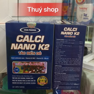 Calci Nano K2 tảo biển đỏ