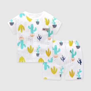 [BANBUONBANLE]Bộ cotton giấy cộc tay mở khuy cao cấp