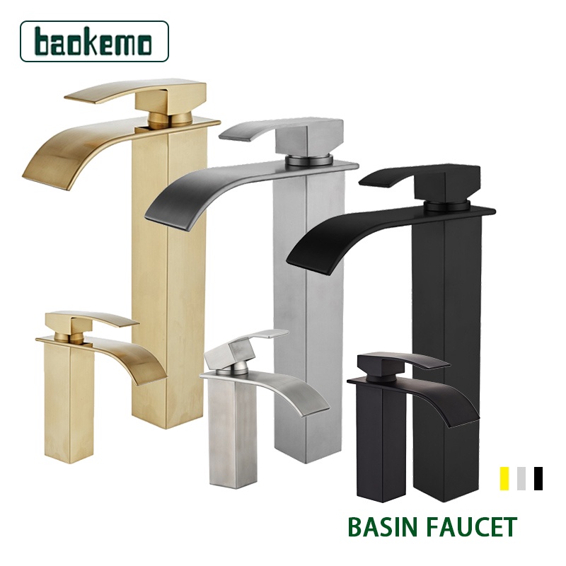 Vòi Nước Nóng Lạnh Bằng Thép Không Gỉ Cho Bồn Rửa baokemo