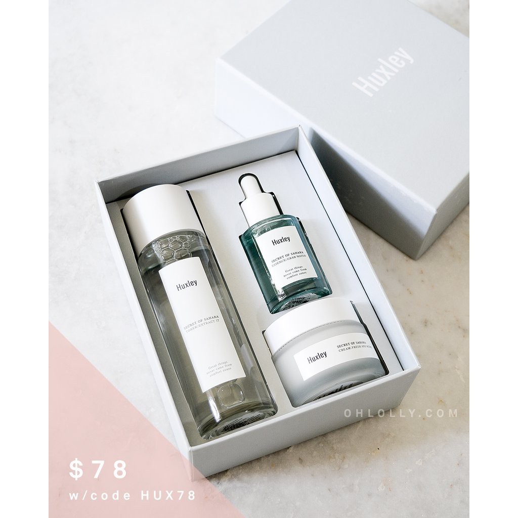 (Đủ loại) Set dưỡng da Huxley fullsize Hàn Quốc (3 món)