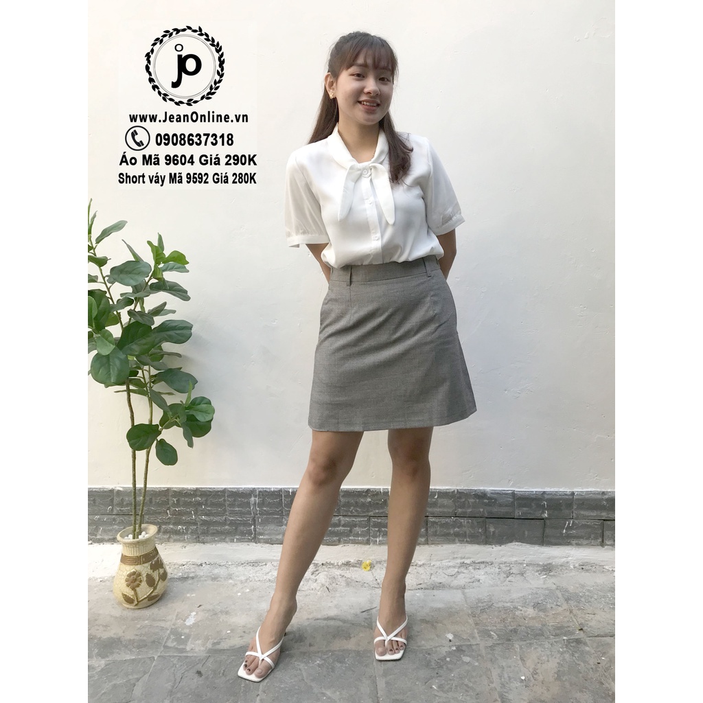 Váy quần big size caro (MS 9592) ngoại cỡ từ 60kg đến 90kg