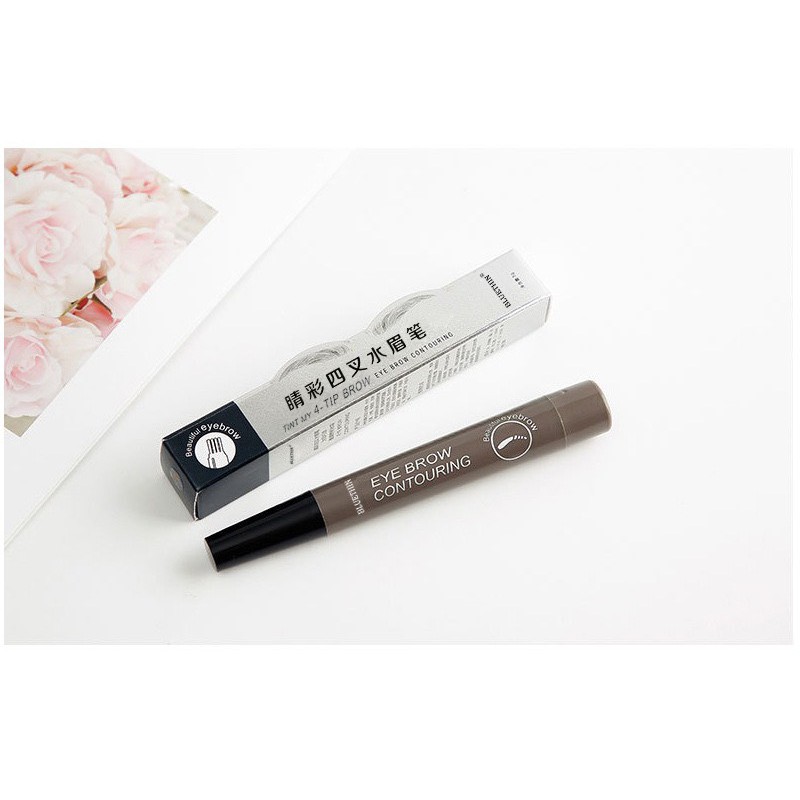 Chì kẻ mày gẩy sợi SUAKE 4 ngòi nét mảnh lâu trôi Eye Brow Contouring 5g | BigBuy360 - bigbuy360.vn