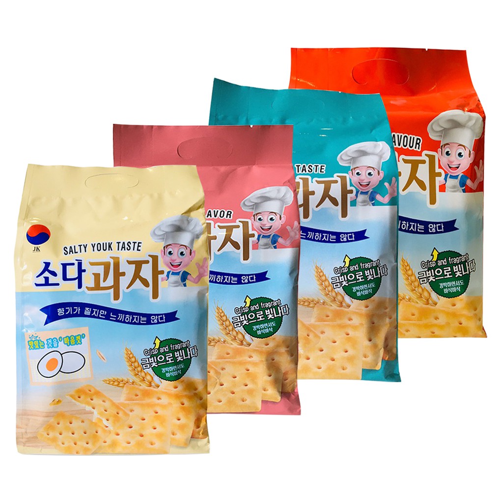 [Hàng Nhập Khẩu] Bánh Quy Soda Ăn Kiêng JK Hàn Quốc 420G