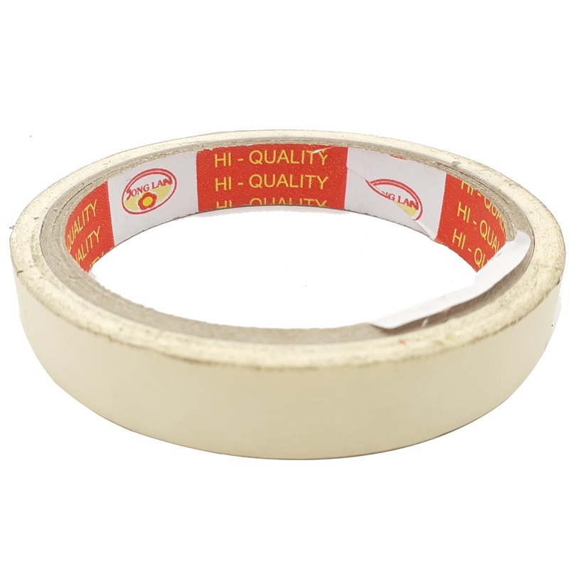 Bộ 5 Băng Keo Giấy 16 mm x 23 Yards - Song Lan - Màu Trắng